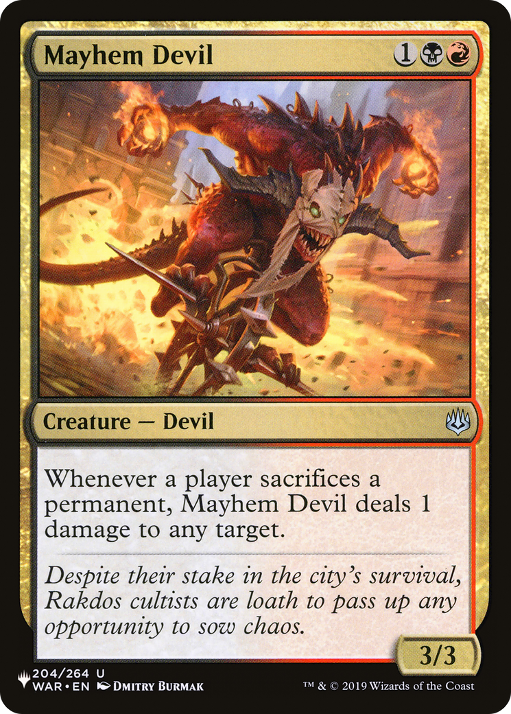 Mayhem Devil [The List Reprints] | Silver Goblin