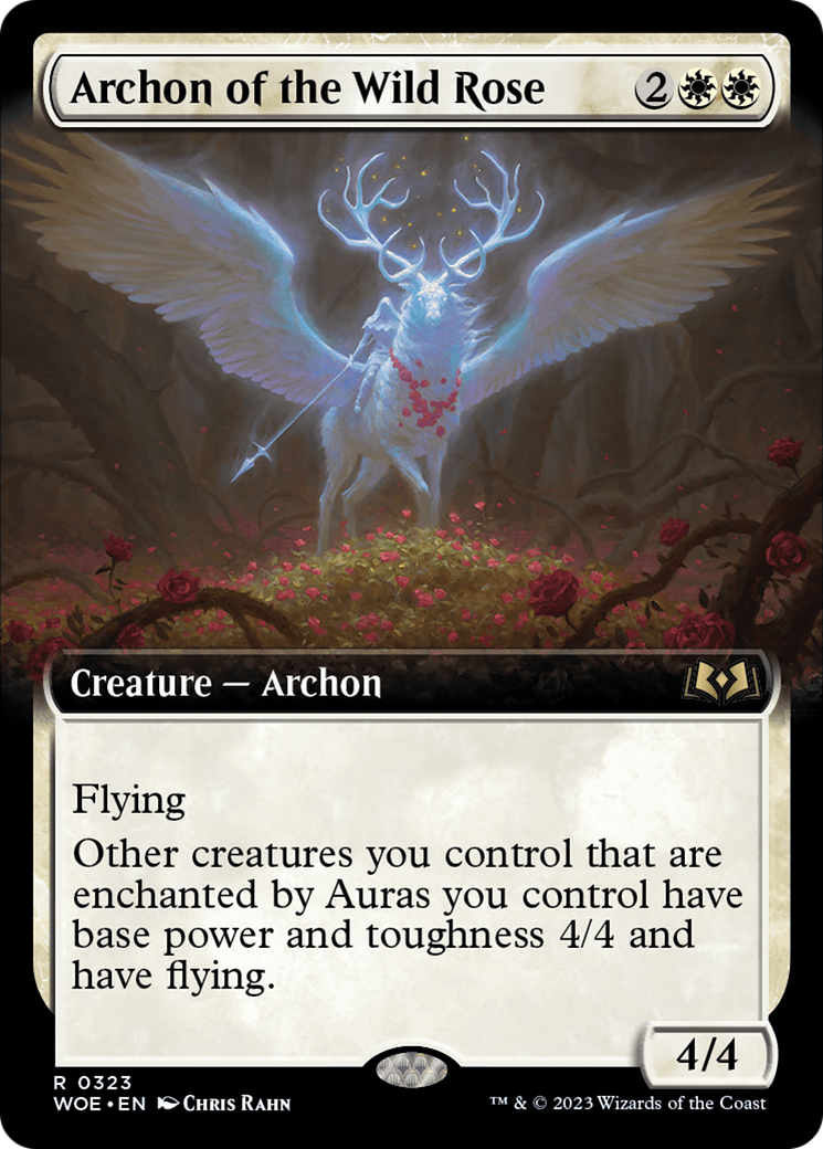 Archon of the Wild Rose (Extended Art) [Wilds of Eldraine] Foil