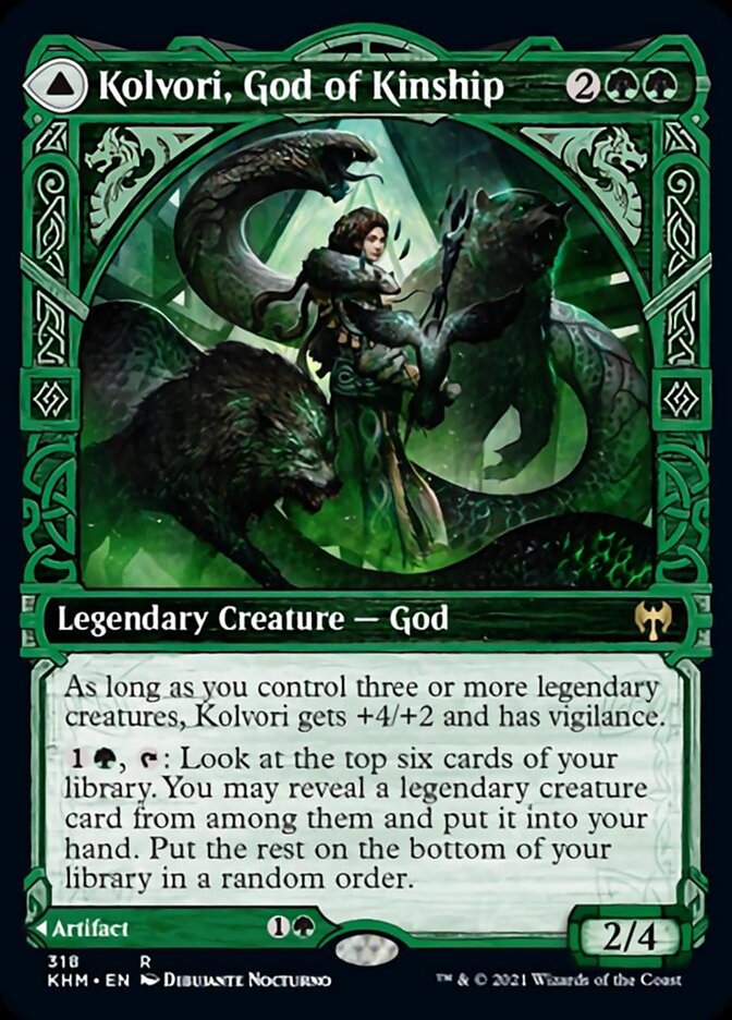 Kolvori, God of Kinship (Showcase) (318) Foil - Kaldheim