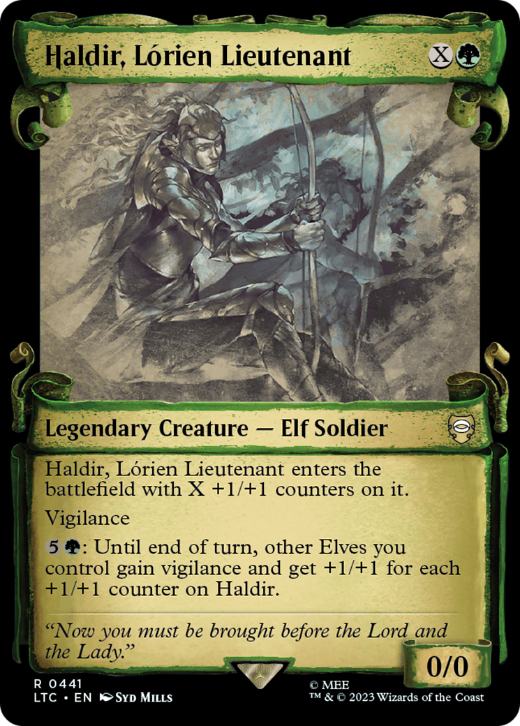 Haldir, Lorien Lieutenant [The Lord of the Rings: Tales of Middle-Earth Commander Showcase Scrolls] | Silver Goblin