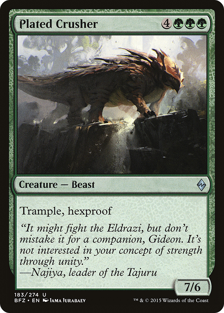 Plated Crusher (183) Foil - Battle for Zendikar