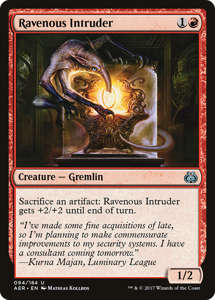 Ravenous Intruder [Aether Revolt] | Silver Goblin