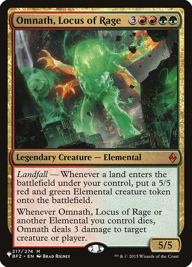 Omnath, Locus of Rage [The List] | Silver Goblin