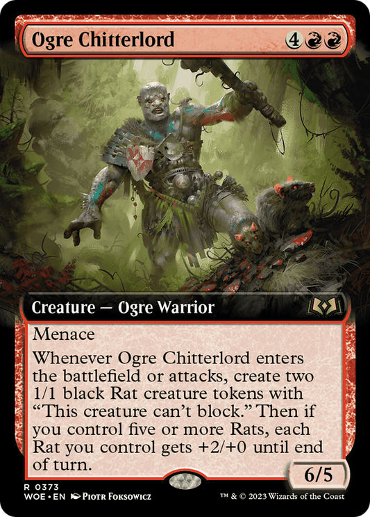 Ogre Chitterlord (Extended Art) [Wilds of Eldraine]