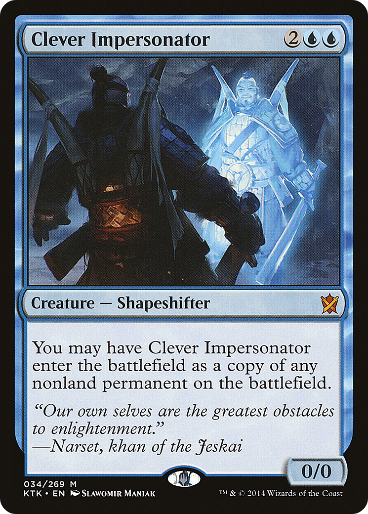 Clever Impersonator [Khans of Tarkir] Foil