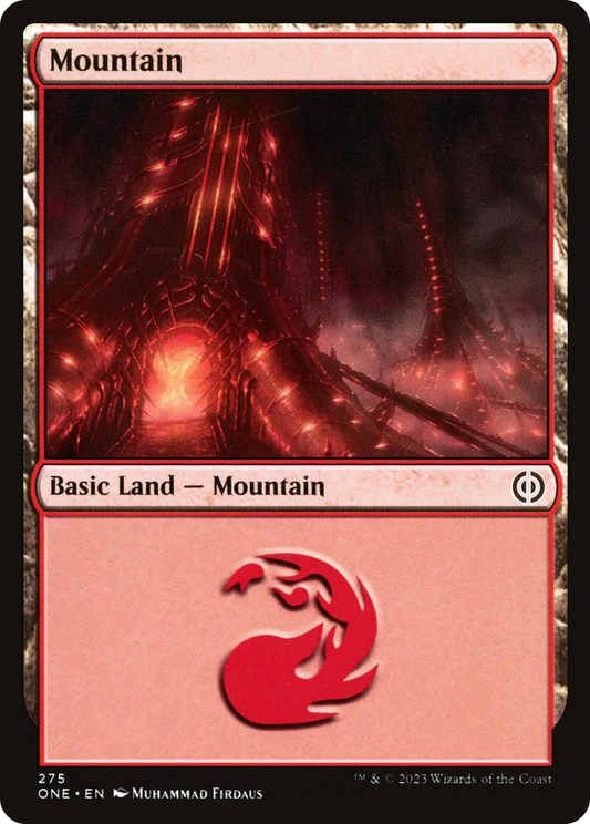 Mountain (275) [Phyrexia: All Will Be One] Foil