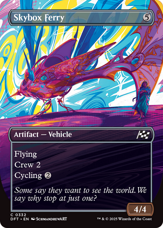 Skybox Ferry (Borderless) Foil (332) - Aetherdrift