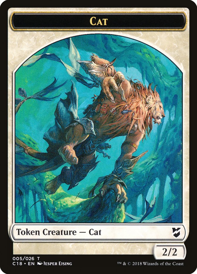 Cat Token [Commander 2018 Tokens] | Silver Goblin