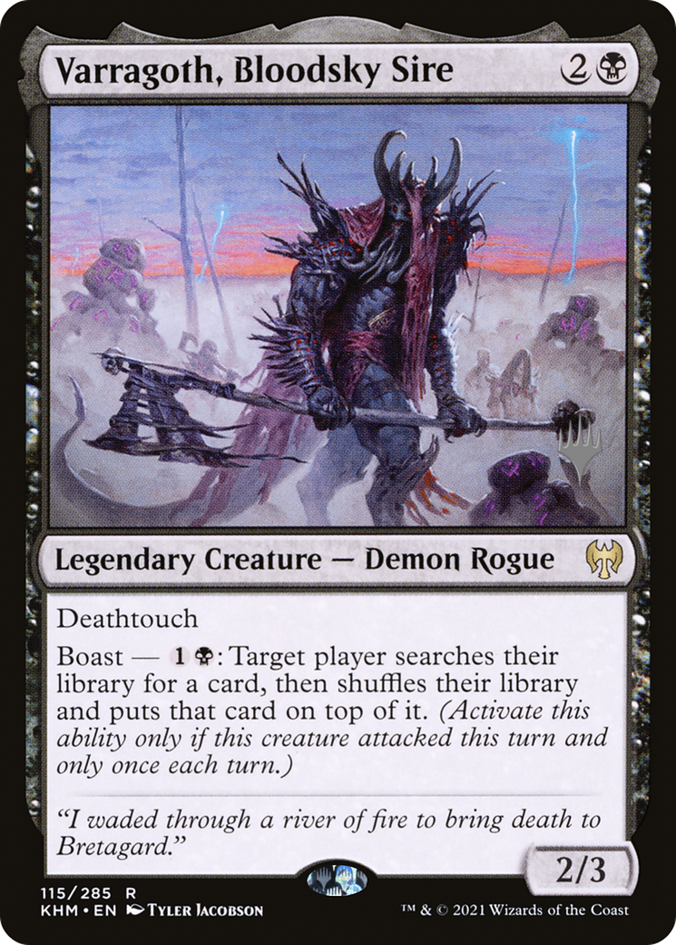 Varragoth, Bloodsky Sire (Promo Pack) [Kaldheim Promos] Foil