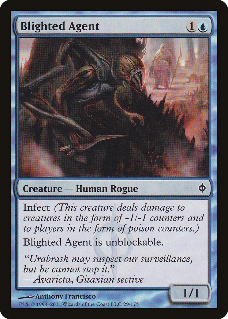 Blighted Agent [New Phyrexia] Foil