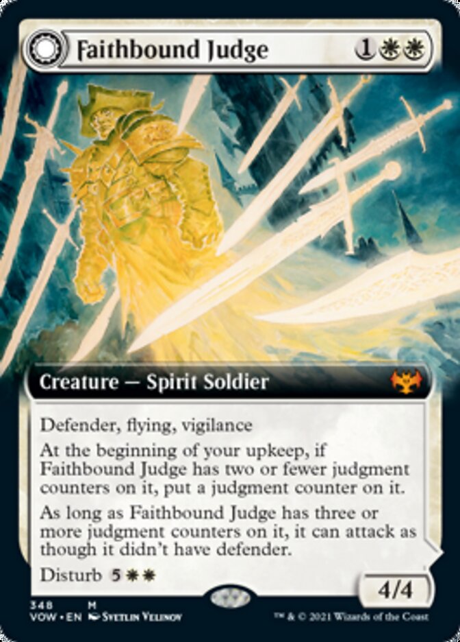 Faithbound Judge // Sinner's Judgment (Extended Art) [Innistrad: Crimson Vow] Foil