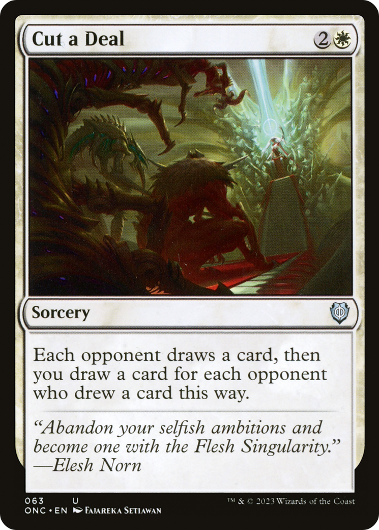 Cut a Deal [Phyrexia: All Will Be One Commander] | Silver Goblin