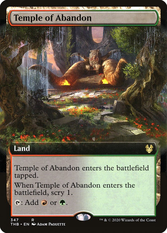 Temple of Abandon (Extended Art) [Theros Beyond Death] Foil