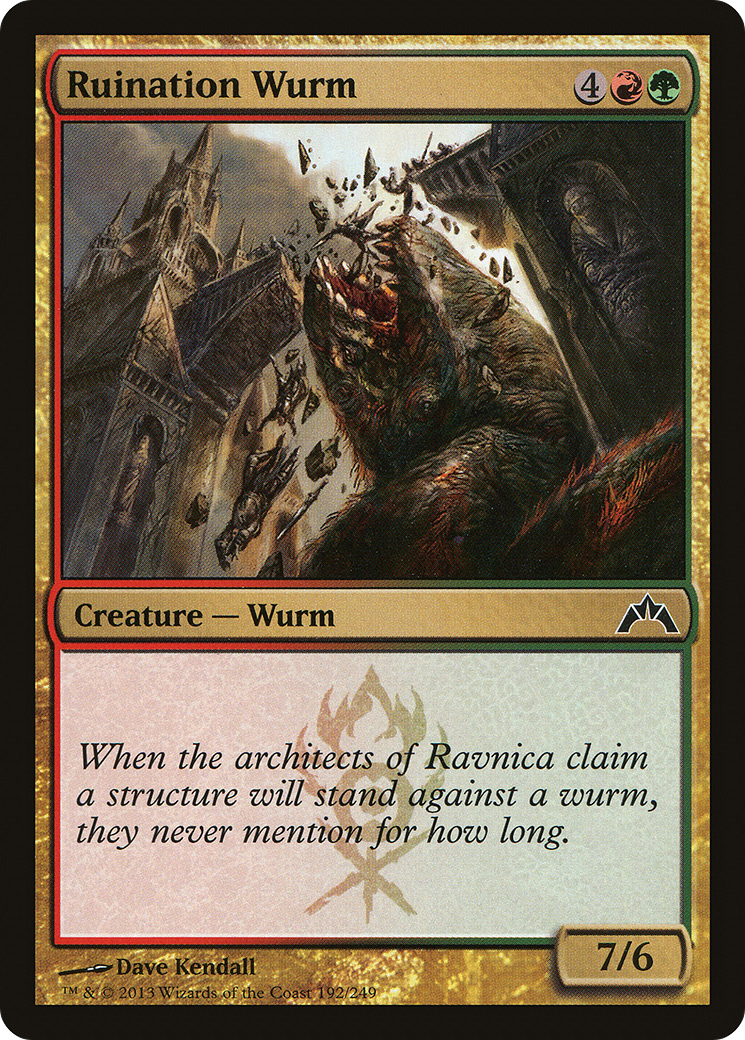 Ruination Wurm (192) Foil - Gatecrash