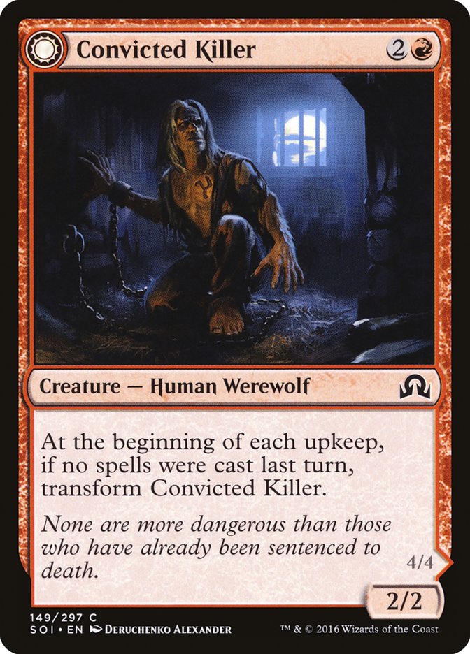 Convicted Killer // Branded Howler [Shadows over Innistrad] Foil