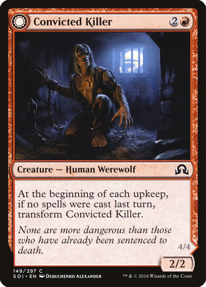 Convicted Killer // Branded Howler [Shadows over Innistrad] Foil