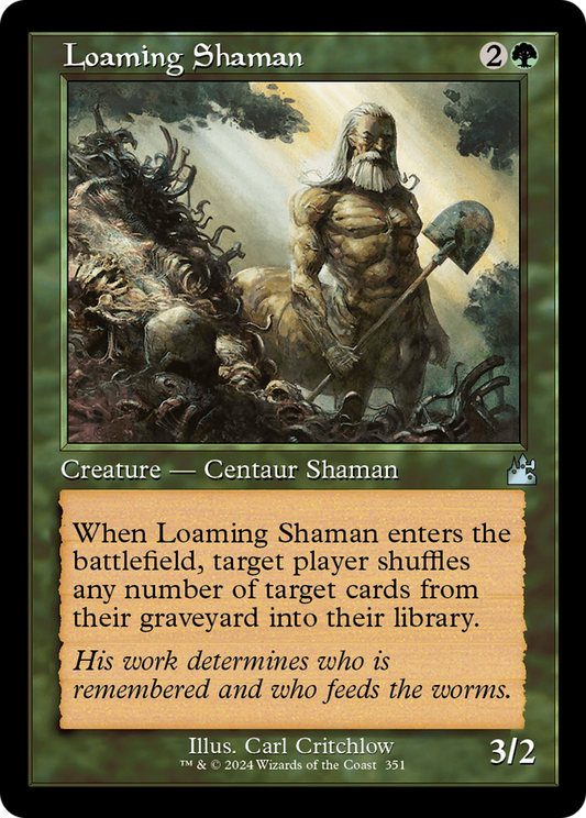Loaming Shaman (Retro Frame) [Ravnica Remastered] Foil