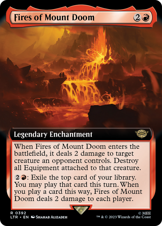 Fires of Mount Doom (Extended Art) [The Lord of the Rings: Tales of Middle-Earth] Foil