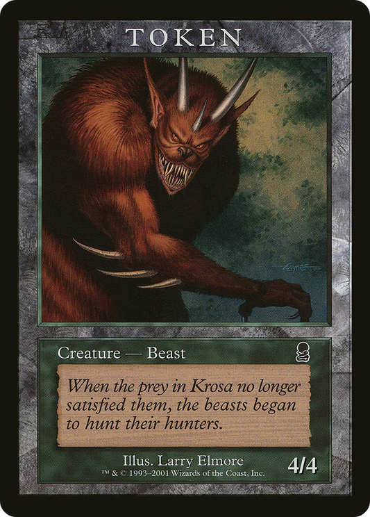 Beast Token [Magic Player Rewards 2001]