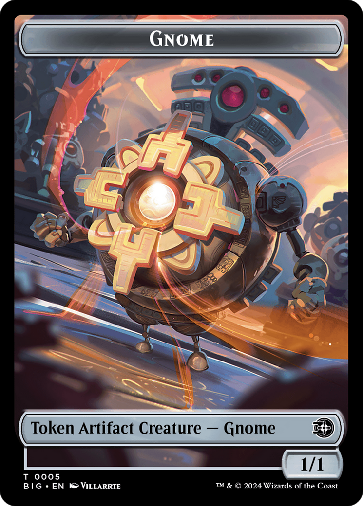 Gnome // Plot Double-Sided Token [Outlaws of Thunder Junction: The Big Score Tokens] | Silver Goblin