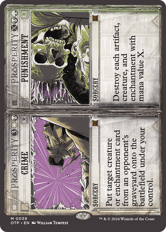 Crime // Punishment [Outlaws of Thunder Junction: Breaking News] Foil