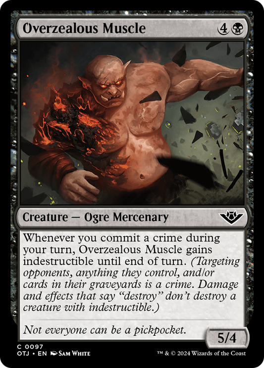 Overzealous Muscle [Outlaws of Thunder Junction] Foil
