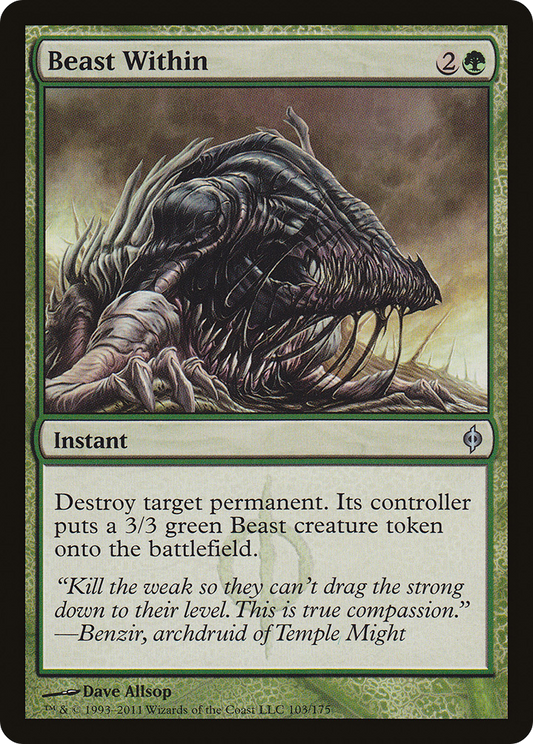 Beast Within [New Phyrexia] Foil