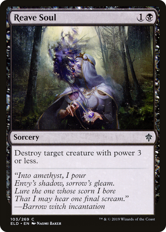 Reave Soul [Throne of Eldraine] Foil