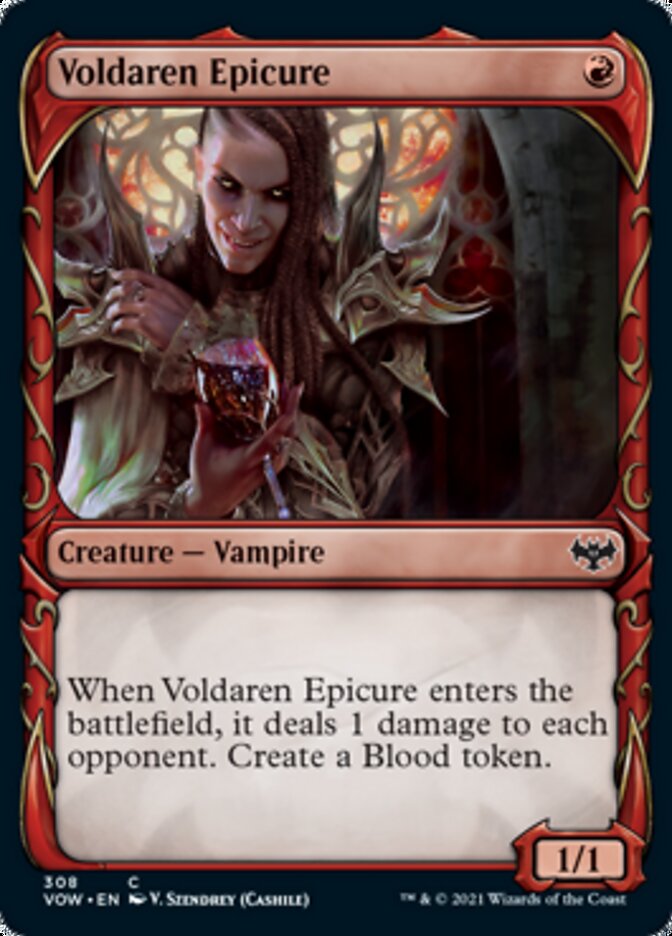 Voldaren Epicure (Showcase Fang Frame) [Innistrad: Crimson Vow] | Silver Goblin