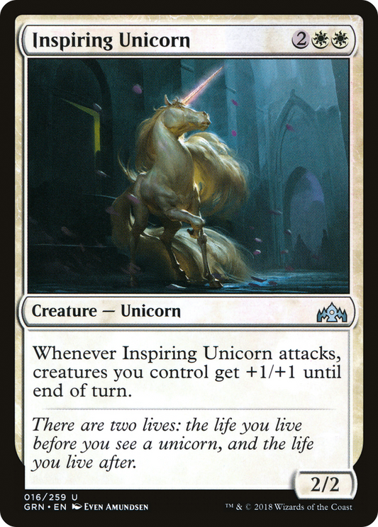 Inspiring Unicorn [Guilds of Ravnica] Foil