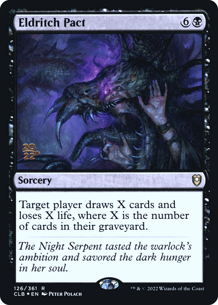 Eldritch Pact [Commander Legends: Battle for Baldur's Gate Prerelease Promos]