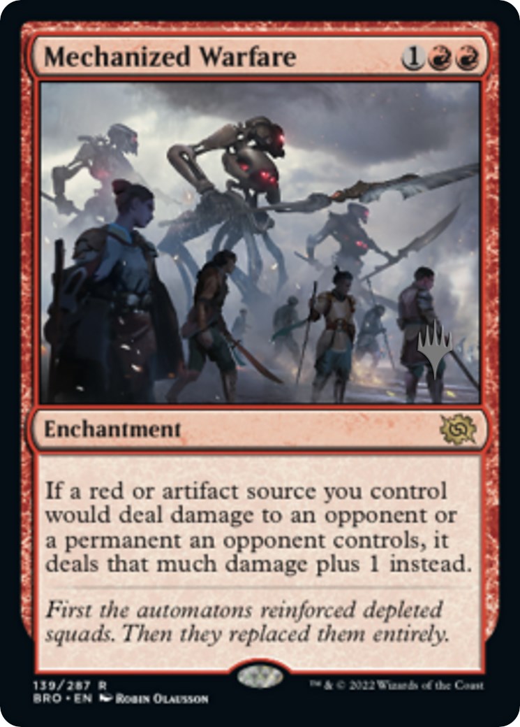 Mechanized Warfare (Promo Pack) [The Brothers' War Promos] | Silver Goblin