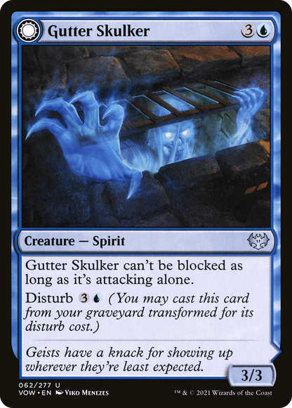Gutter Skulker // Gutter Shortcut [Innistrad: Crimson Vow] Foil
