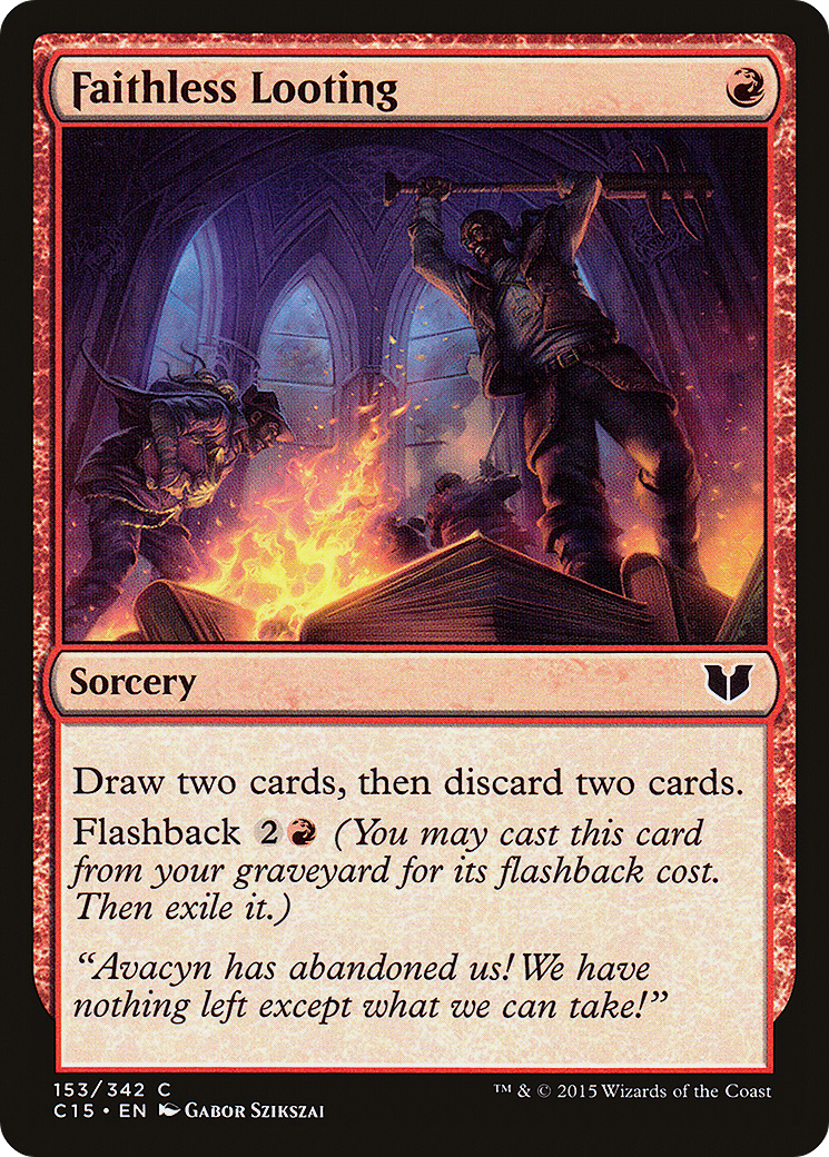 Faithless Looting (153) - Commander 2015