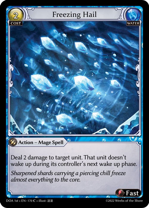 Freezing Hail (170) [Dawn of Ashes: 1st Edition] Foil