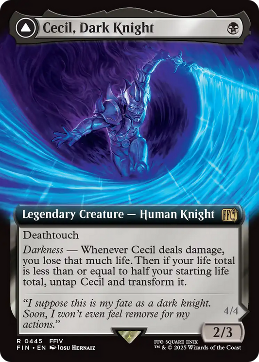 Cecil, Dark Knight // Cecil, Redeemed Paladin (Extended Art) (445) Foil - FINAL FANTASY