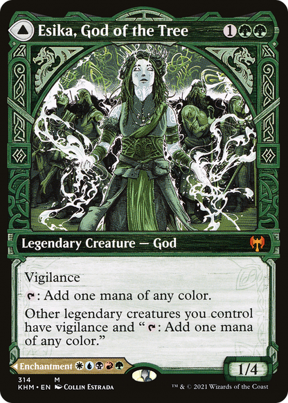 Esika, God of the Tree // The Prismatic Bridge (Showcase) [Kaldheim] Foil