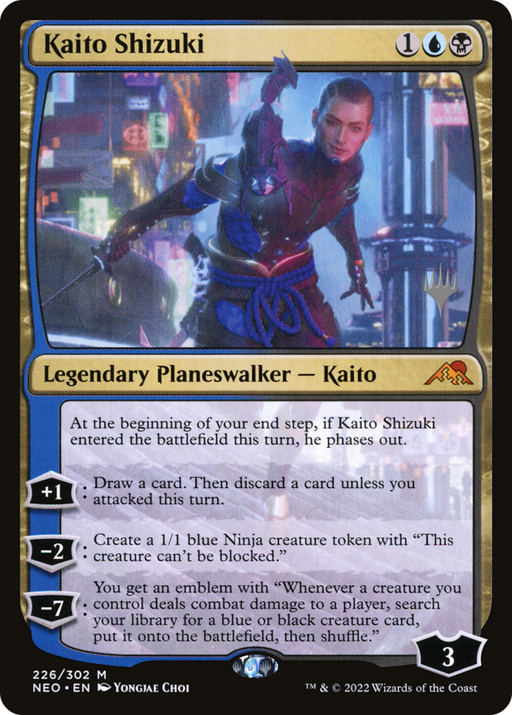 Kaito Shizuki (Promo Pack) [Kamigawa: Neon Dynasty Promos] | Silver Goblin