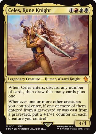 Celes, Rune Knight (001) Foil - Commander: FINAL FANTASY