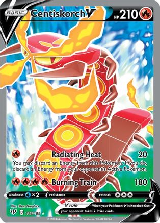 Centiskorch V (Full Art) (179) Holofoil - Darkness Ablaze