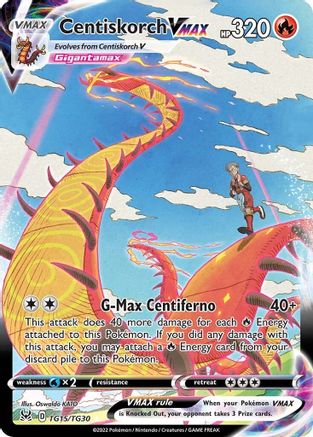 Centiskorch VMAX (Alternate Full Art) (TG15) Holofoil - Lost Origin