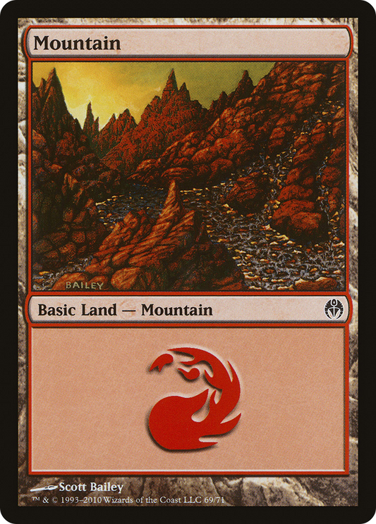 Mountain (69) [Duel Decks: Phyrexia vs. the Coalition]