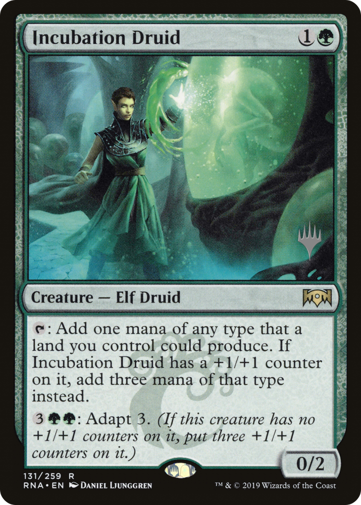Incubation Druid (Promo Pack) [Ravnica Allegiance Promos] Foil