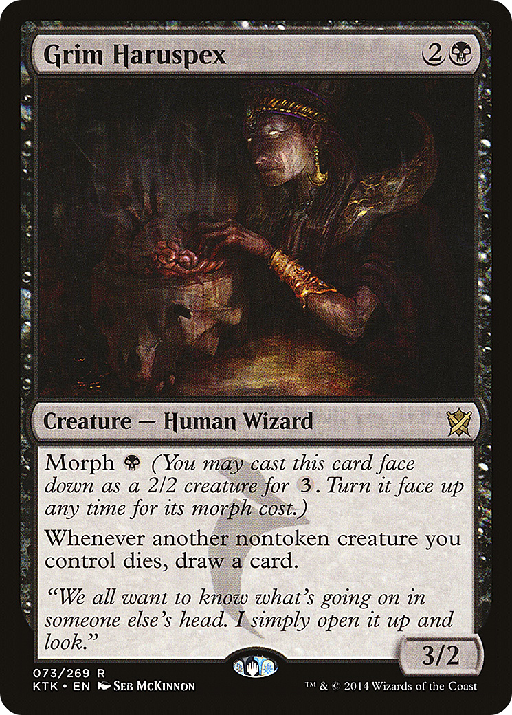 Grim Haruspex [Khans of Tarkir] Foil