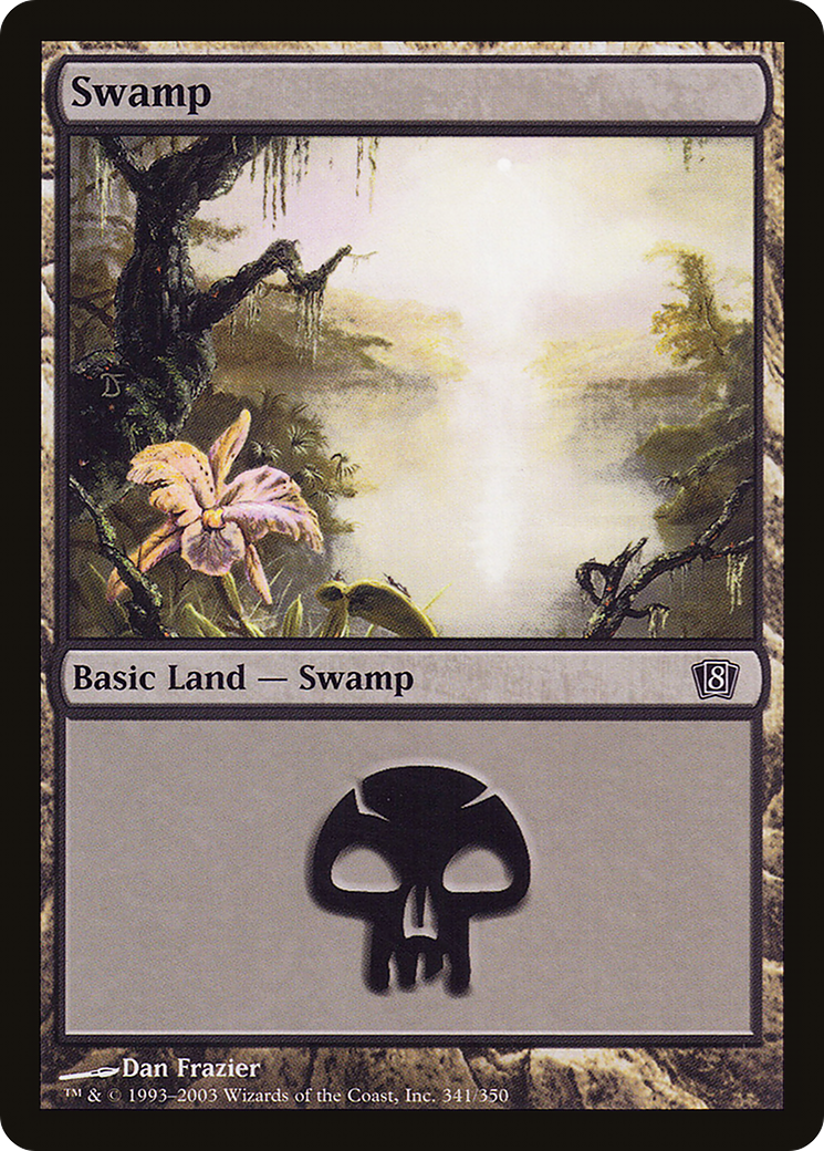 Swamp (341) Foil - Eighth Edition