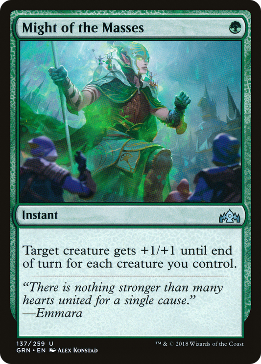 Might of the Masses [Guilds of Ravnica] Foil
