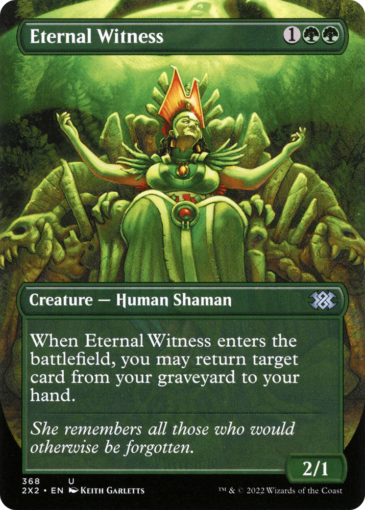 Eternal Witness (Borderless Alternate Art) [Double Masters 2022] Foil
