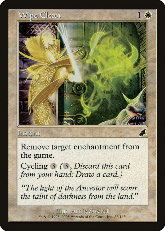 Wipe Clean [Scourge] Foil