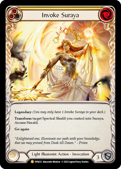 Invoke Suraya // Suraya, Archangel of Knowledge (DYN212) Cold Foil - Dynasty