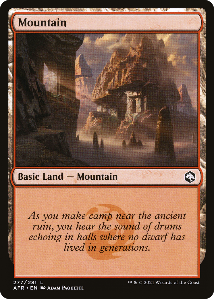 Mountain (277) [Dungeons & Dragons: Adventures in the Forgotten Realms] Foil